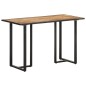 vidaXL Mesa de comedor de madera maciza de mango rugosa 120 cm vidaXL Mesa de comedor de madera maciza de mango rugosa 120 cm