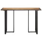 vidaXL Mesa de comedor de madera maciza de mango rugosa 120 cm vidaXL Mesa de comedor de madera maciza de mango rugosa 120 cm