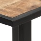 vidaXL Mesa de comedor de madera maciza de mango rugosa 120 cm vidaXL Mesa de comedor de madera maciza de mango rugosa 120 cm