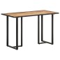 vidaXL Mesa de comedor de madera maciza de mango rugosa 120 cm vidaXL Mesa de comedor de madera maciza de mango rugosa 120 cm