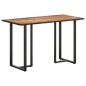 vidaXL Mesa de comedor de madera maciza de mango rugosa 120 cm vidaXL Mesa de comedor de madera maciza de mango rugosa 120 cm