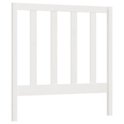 vidaXL Cabecero de cama madera maciza de pino blanco 96x4x100 cm