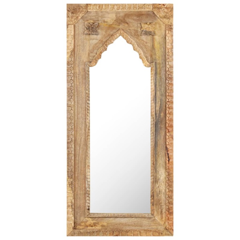 vidaXL Espejo de madera maciza de mango 50x3x110 cm vidaXL Espejo de madera maciza de mango 50x3x110 cm