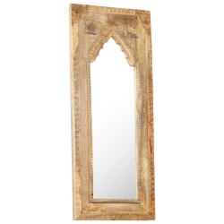 vidaXL Espejo de madera maciza de mango 50x3x110 cm
