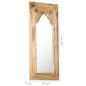 vidaXL Espejo de madera maciza de mango 50x3x110 cm vidaXL Espejo de madera maciza de mango 50x3x110 cm