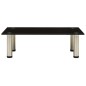 vidaXL Mueble para TV de vidrio templado negro 60x35x17 cm
