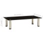 vidaXL Mueble para TV de vidrio templado negro 60x35x17 cm