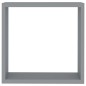vidaXL Estantes cubo de pared 3 unidades MDF gris vidaXL Estantes cubo de pared 3 unidades MDF gris