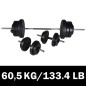 vidaXL Juego de pesas 2 de mancuernas 60,5 kg vidaXL Juego de pesas 2 de mancuernas 60,5 kg