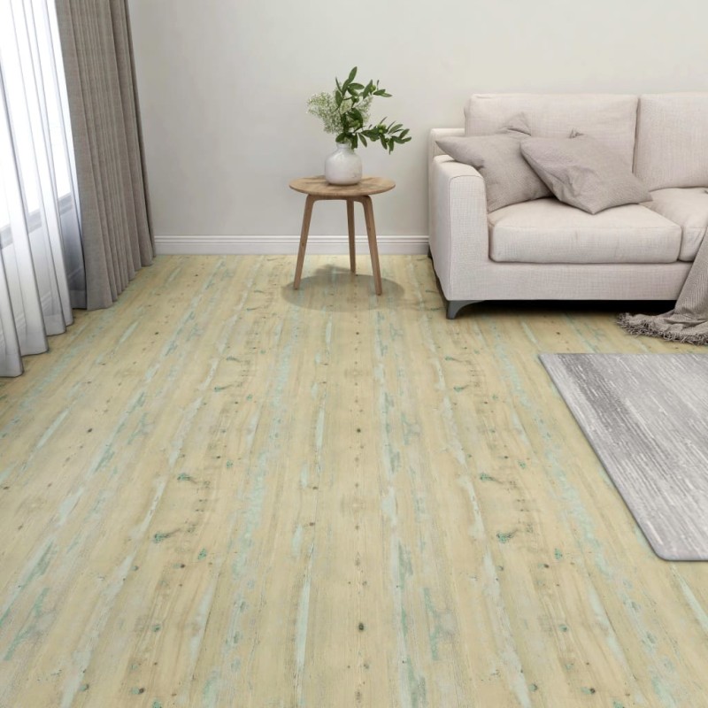 vidaXL Lamas para suelo autoadhesivas 55 uds PVC 5,11 m² marrón claro vidaXL Lamas para suelo autoadhesivas 55 uds PVC 5,11 m² marrón claro