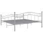 vidaXL Estructura de cama de metal gris 160x200 cm vidaXL Estructura de cama de metal gris 160x200 cm