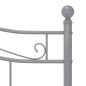 vidaXL Estructura de cama de metal gris 160x200 cm vidaXL Estructura de cama de metal gris 160x200 cm