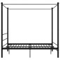 vidaXL Estructura de cama con dosel metal negro 160x200 cm vidaXL Estructura de cama con dosel metal negro 160x200 cm