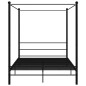 vidaXL Estructura de cama con dosel metal negro 160x200 cm vidaXL Estructura de cama con dosel metal negro 160x200 cm