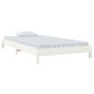 vidaXL Cama apilable de madera pino maciza blanco 90x200 cm vidaXL Cama apilable de madera pino maciza blanco 90x200 cm