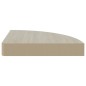 vidaXL Estante de esquina de pared 2 uds MDF roble/blanco 35x35x3,8 cm vidaXL Estante de esquina de pared 2 uds MDF roble/blanco 35x35x3,8 cm