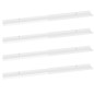 vidaXL Estantes de pared 4 unidades blanco brillo 100x9x3 cm vidaXL Estantes de pared 4 unidades blanco brillo 100x9x3 cm