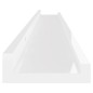 vidaXL Estantes de pared 4 unidades blanco brillo 100x9x3 cm vidaXL Estantes de pared 4 unidades blanco brillo 100x9x3 cm