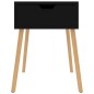 vidaXL Mesitas de noche 2 uds madera de ingeniería negra 40x40x56 cm