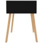 vidaXL Mesitas de noche 2 uds madera de ingeniería negra 40x40x56 cm