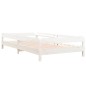 vidaXL Cama apilable de madera pino maciza blanco 90x200 cm vidaXL Cama apilable de madera pino maciza blanco 90x200 cm