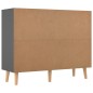 vidaXL Aparador de madera de ingeniería gris 90x30x72 cm vidaXL Aparador de madera de ingeniería gris 90x30x72 cm