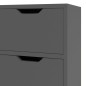 vidaXL Aparador de madera de ingeniería gris 90x30x72 cm vidaXL Aparador de madera de ingeniería gris 90x30x72 cm