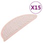 vidaXL Alfombrilla autoadhesiva escalera sisal 15 uds roja 65x21x4 cm vidaXL Alfombrilla autoadhesiva escalera sisal 15 uds roja 65x21x4 cm