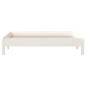 vidaXL Cama apilable de madera pino maciza blanco 90x200 cm vidaXL Cama apilable de madera pino maciza blanco 90x200 cm