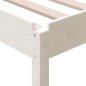 vidaXL Cama apilable de madera pino maciza blanco 90x200 cm vidaXL Cama apilable de madera pino maciza blanco 90x200 cm