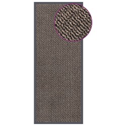 vidaXL Felpudo de nudo marrón oscuro 60x150 cm