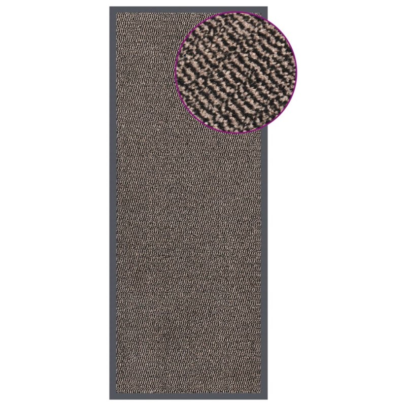 vidaXL Felpudo de nudo marrón oscuro 60x150 cm vidaXL Felpudo de nudo marrón oscuro 60x150 cm