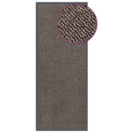 vidaXL Felpudo de nudo marrón oscuro 60x150 cm