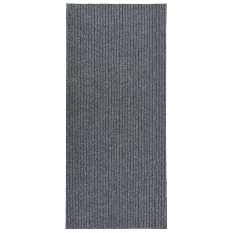 vidaXL Alfombra de pasillo atrapa suciedad 100x250 cm gris
