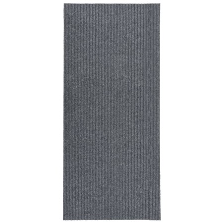 vidaXL Alfombra de pasillo atrapa suciedad 100x250 cm gris