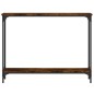 vidaXL Mesa consola madera de ingeniería roble ahumado 100x22,5x75 cm vidaXL Mesa consola madera de ingeniería roble ahumado 100x22,5x75 cm