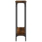 vidaXL Mesa consola madera de ingeniería roble ahumado 75x22,5x75 cm vidaXL Mesa consola madera de ingeniería roble ahumado 75x22,5x75 cm