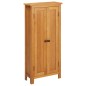 vidaXL Armario de almacenaje de madera de roble maciza 50x22x110 cm vidaXL Armario de almacenaje de madera de roble maciza 50x22x110 cm