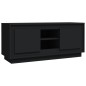 vidaXL Mueble de TV madera contrachapada negro 102x35x45 cm vidaXL Mueble de TV madera contrachapada negro 102x35x45 cm