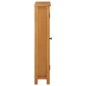 vidaXL Armario de almacenaje de madera de roble maciza 50x22x110 cm vidaXL Armario de almacenaje de madera de roble maciza 50x22x110 cm