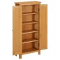 vidaXL Armario de almacenaje de madera de roble maciza 50x22x110 cm vidaXL Armario de almacenaje de madera de roble maciza 50x22x110 cm
