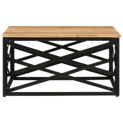 vidaXL Mesa de centro de madera maciza acacia 68x68x35 cm