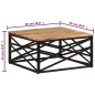 vidaXL Mesa de centro de madera maciza acacia 68x68x35 cm vidaXL Mesa de centro de madera maciza acacia 68x68x35 cm