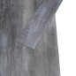 vidaXL Lamas para suelo PVC autoadhesivas 5,21 m² 2 mm gris brillante vidaXL Lamas para suelo PVC autoadhesivas 5,21 m² 2 mm gris brillante