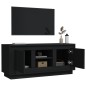 vidaXL Mueble de TV madera contrachapada negro 102x35x45 cm vidaXL Mueble de TV madera contrachapada negro 102x35x45 cm