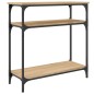 vidaXL Mesa consola madera de ingeniería roble Sonoma 75x29x75 cm