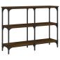 vidaXL Mesa consola madera de ingeniería marrón roble 100x29x75 cm vidaXL Mesa consola madera de ingeniería marrón roble 100x29x75 cm
