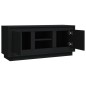 vidaXL Mueble de TV madera contrachapada negro 102x35x45 cm vidaXL Mueble de TV madera contrachapada negro 102x35x45 cm