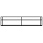 vidaXL Mueble para TV vidrio templado transparente 180x40x40,5 cm