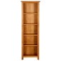 vidaXL Estantería de 5 niveles de madera maciza de roble 45x22x140 cm vidaXL Estantería de 5 niveles de madera maciza de roble 45x22x140 cm